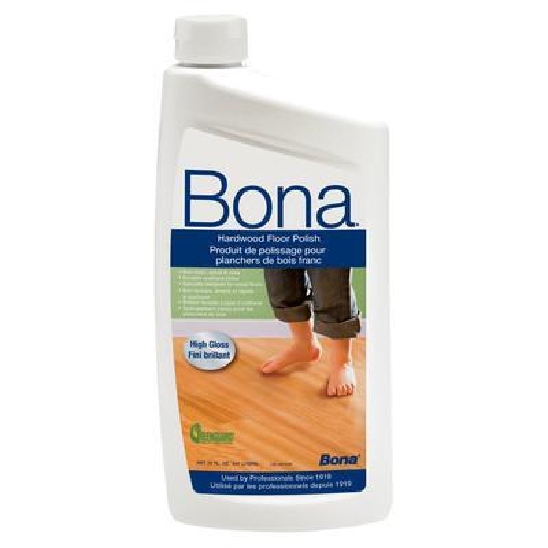 Bona Hardwood Floor Polish - High Gloss 32 Oz - Cleaning Products