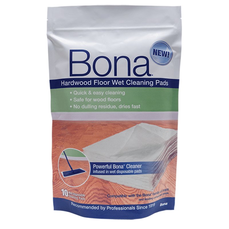 Bona Hardwood Floor Wet Cleaning Pads - 10 Pack - Cleaning Products