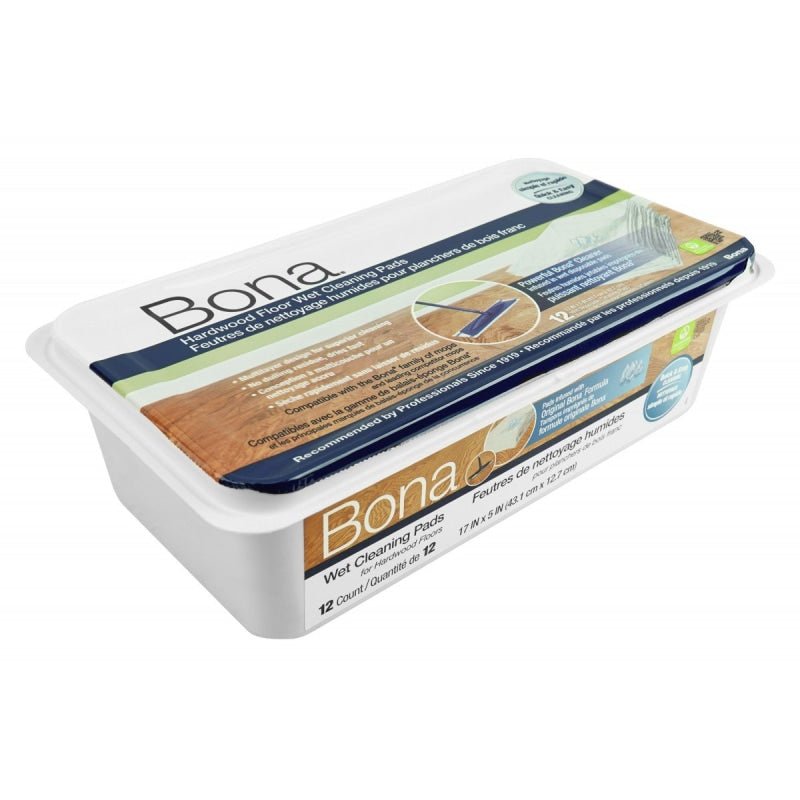 Bona Wet Cleaning Pads for Hardwood Floors Pack of 12