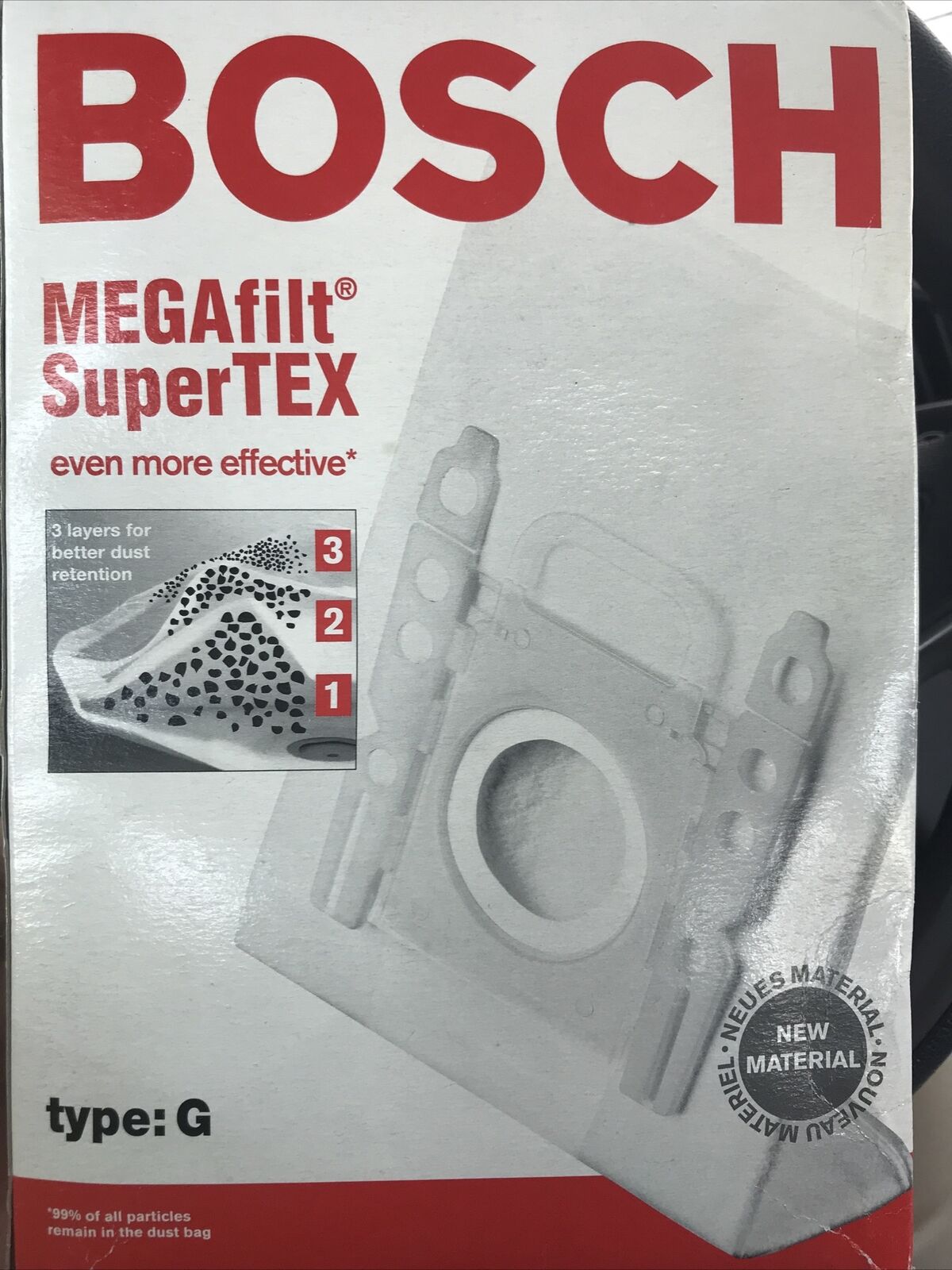 BOSCH Megafilt SuperTEX Vacuum Bags (5 pack)