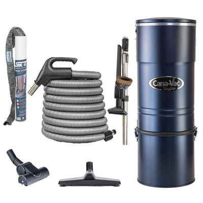 CanaVac Signature XLS-990 Central Vacuum With Standard Central Vacuum Accessory Kit - Central Vacuum Power Unit with Kit
