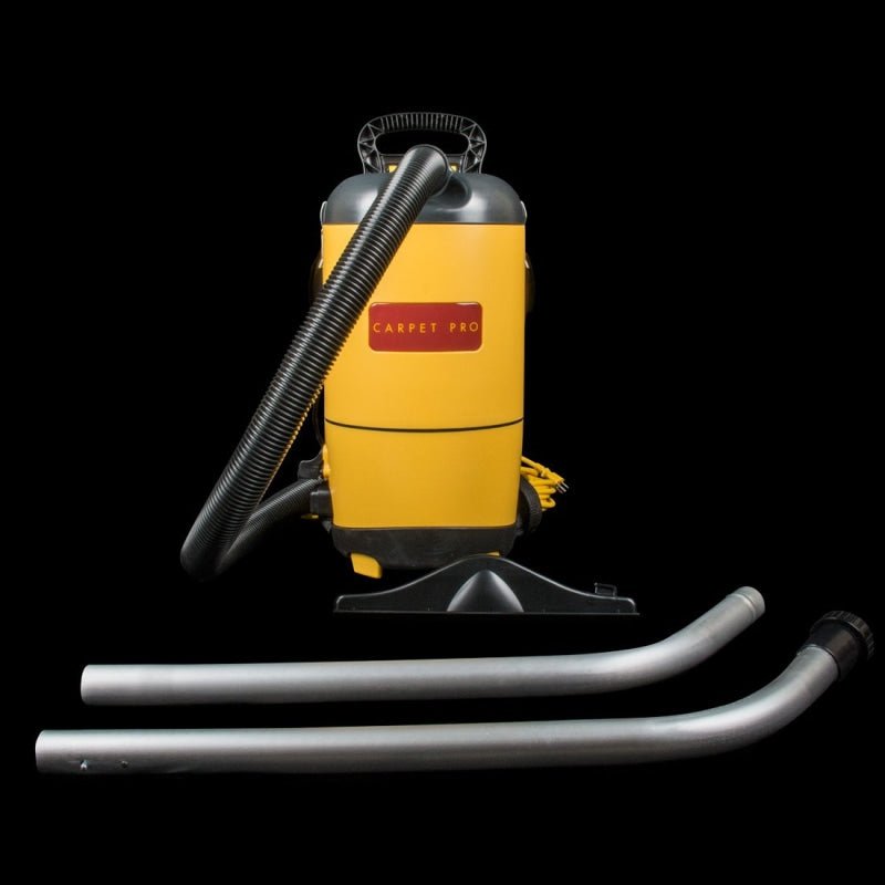 Carpet Pro Commercial Yellow Backpack Vacuum With 5 Hose - Backpack Vacuum