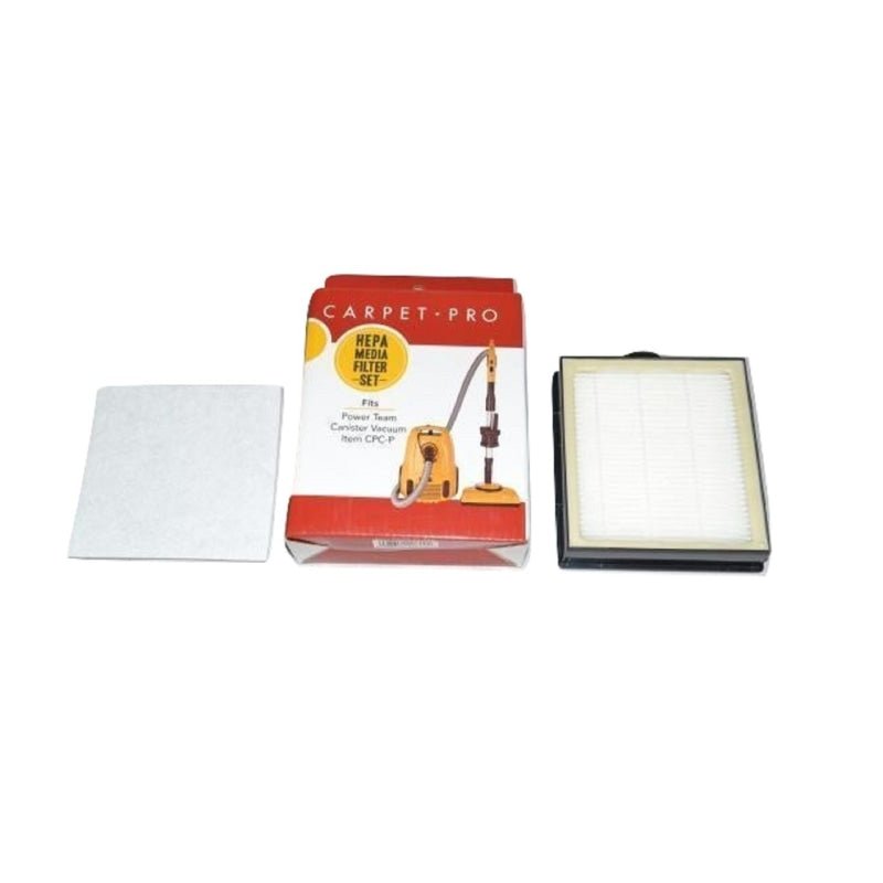 Carpet Pro OEM HEPA Filter (1 Pre-Filter & 1 HEPA Exhaust Filter) - Vacuum Filters