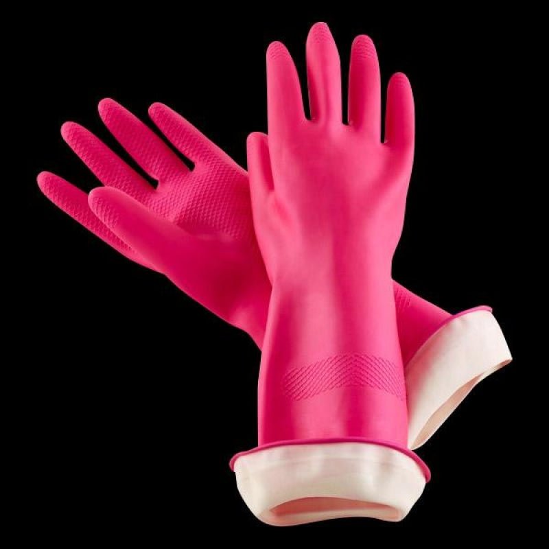 Casabella Waterblock Premium Pink Gloves - Large - Cleaning Products