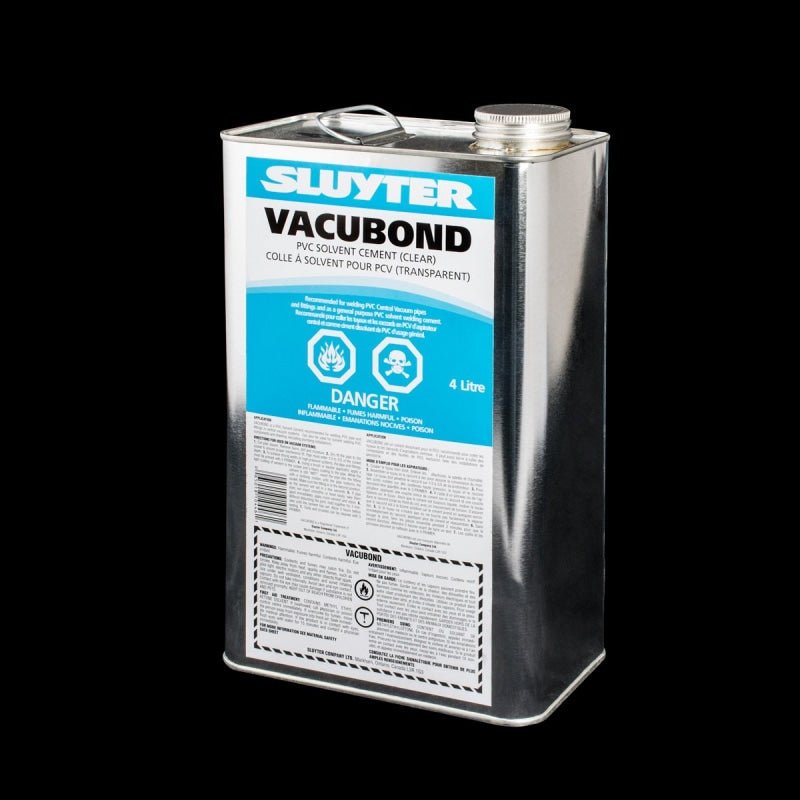 Central Vacuum Pvc Bond Solvent - 4 Litre (Pickup Only) - Central Vacuum Parts