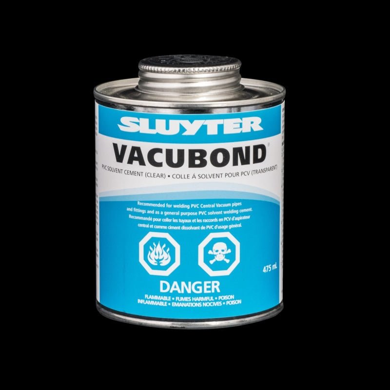 Central Vacuum Pvc Bond Solvent - 475 ml - Central Vacuum Parts