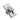 Central Valve Toilet Seat Door Style- Chrome Metal - Vacuum Parts