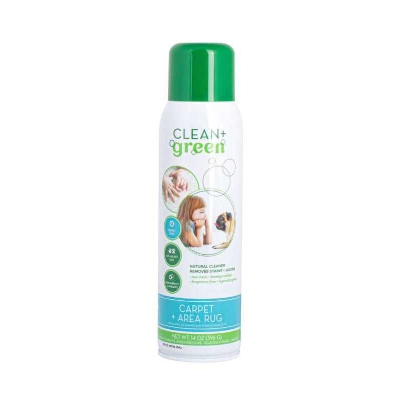 Clean + Green Carpet & Upholstery Pet Odour & Stain Remover 14 OZ