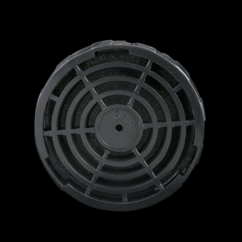Compact Exhaust Filter With Mounting Plate-Black - Exhaust Filter