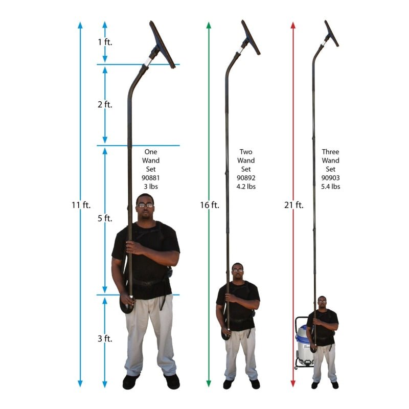 Complete Commercial Wand Reach Kit - Tools & Attachments