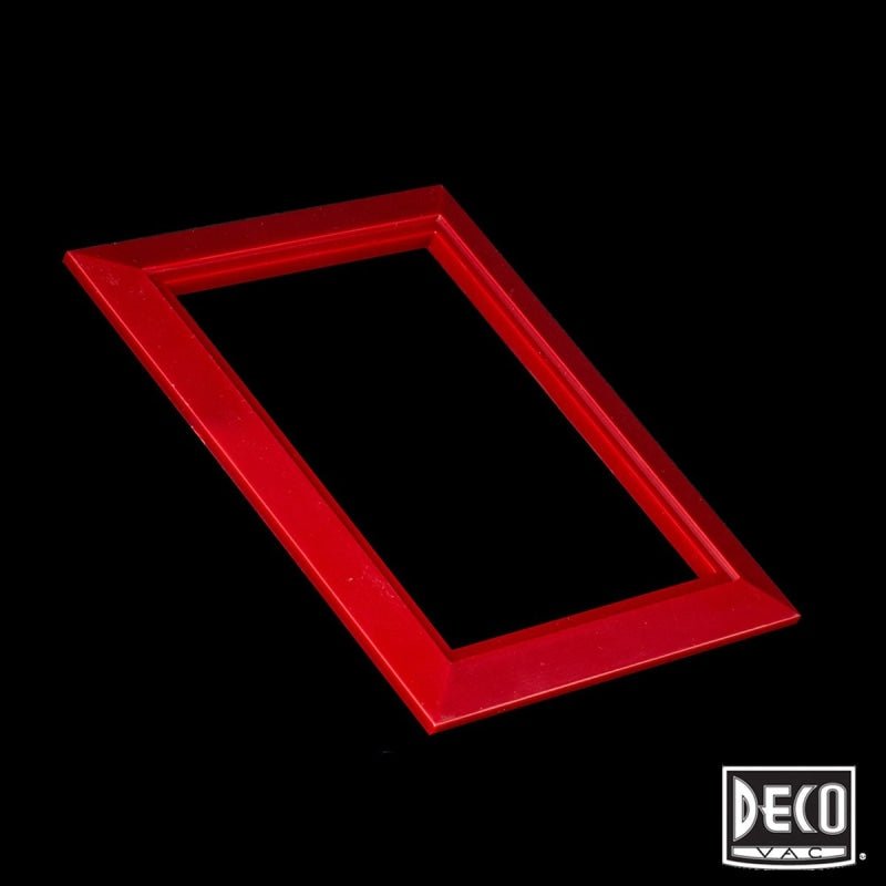 Deco Central Vacuum Wall Valve Trim Plate - Red - Central Vacuum Parts