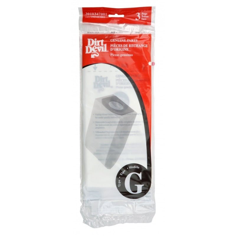 Dirt Devil Type G Bags - Vacuum Bags