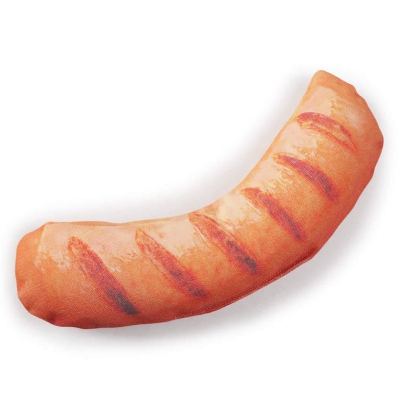 Durable Grilled Sausage Squeaky Dog Toy - Pet Products