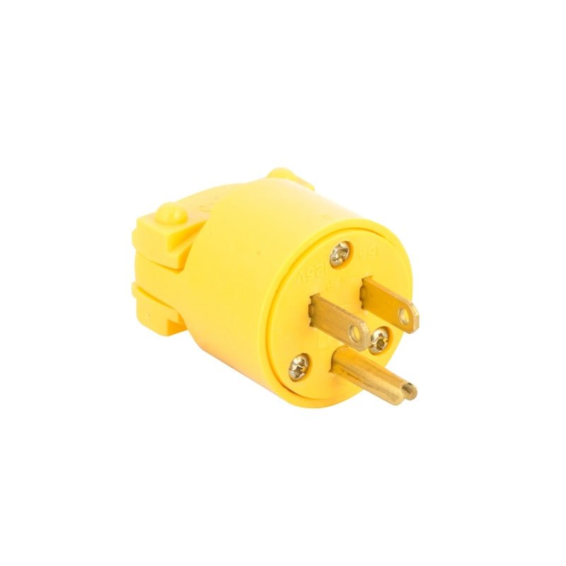 Eagle Male Plug 3 Prong Yellow - 15 Amp - Plugs