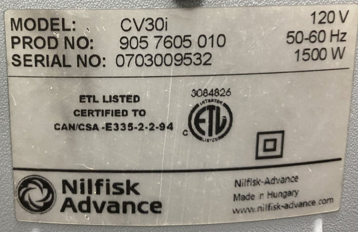 Efficient and Silent Central Vacuum System - Nilfisk CV30i