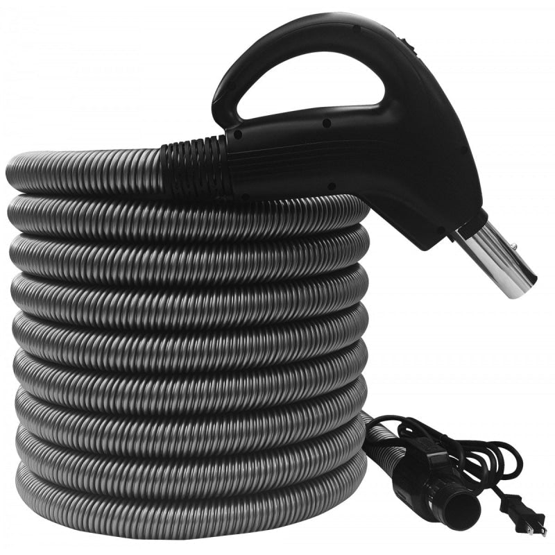 Electric Hose For Central Vacuum 30' Grey Gas Pump
