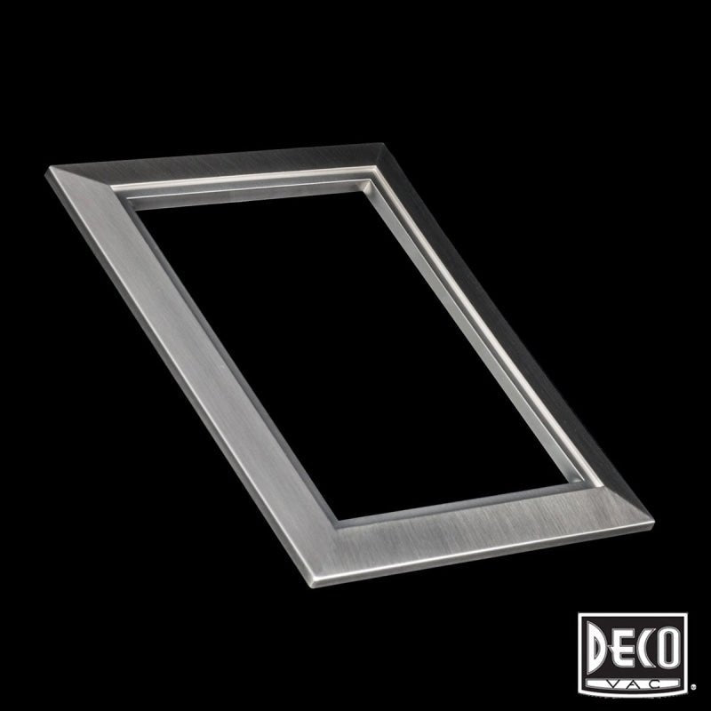 Deco Central Vacuum Wall Valve Trim Plate - Stainless Steel - Central Vacuum Parts