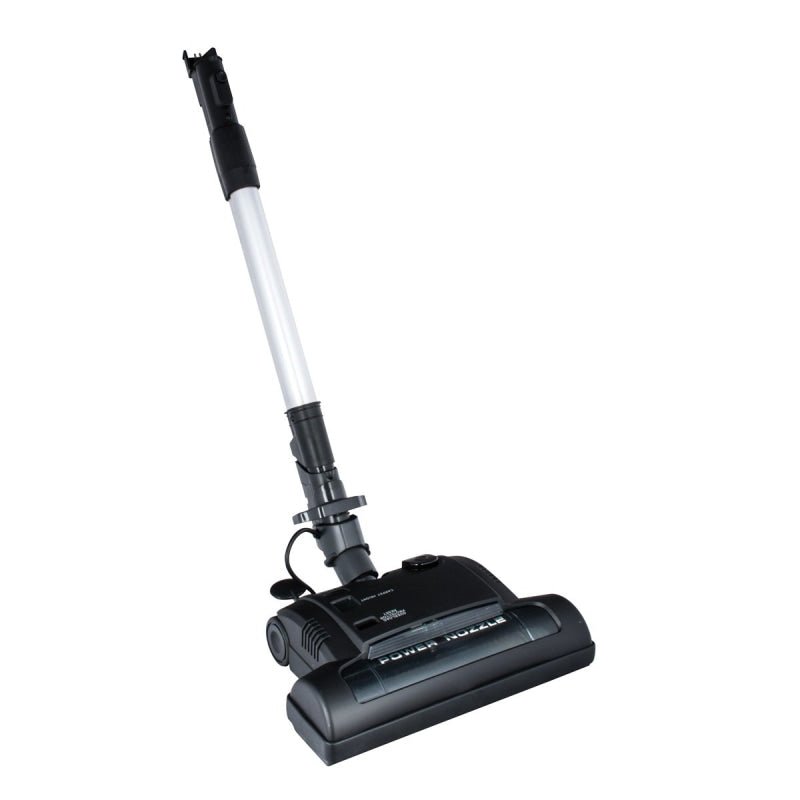 EUP Electric Powerbrush With Switch Headlight Adjustable Height Wide Cleaning Path Black