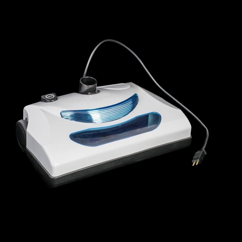 EUP Electric Powerbrush With Switch Headlight Straight Cord No Wands Geared Belt With Shutoff Light Grey