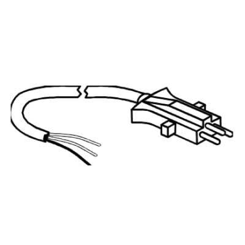 Eureka OEM 3 Prong Male Pin 3 Wire Powerbrush Cord Black - 40 - Vacuum Cords