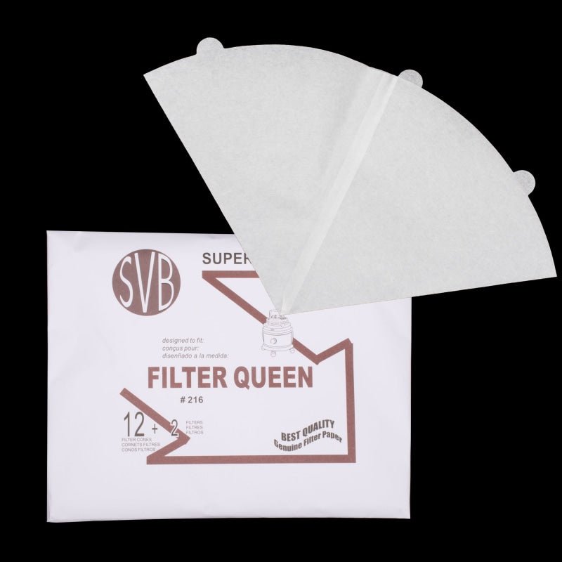 Filter Queen Paper Cone Filter (12 Pack & 2 Safety) - Vacuum Filters