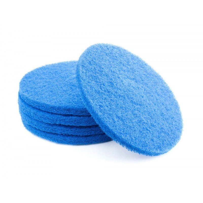 Floor Machine Pads Super Clean 14" Blue Box of 5