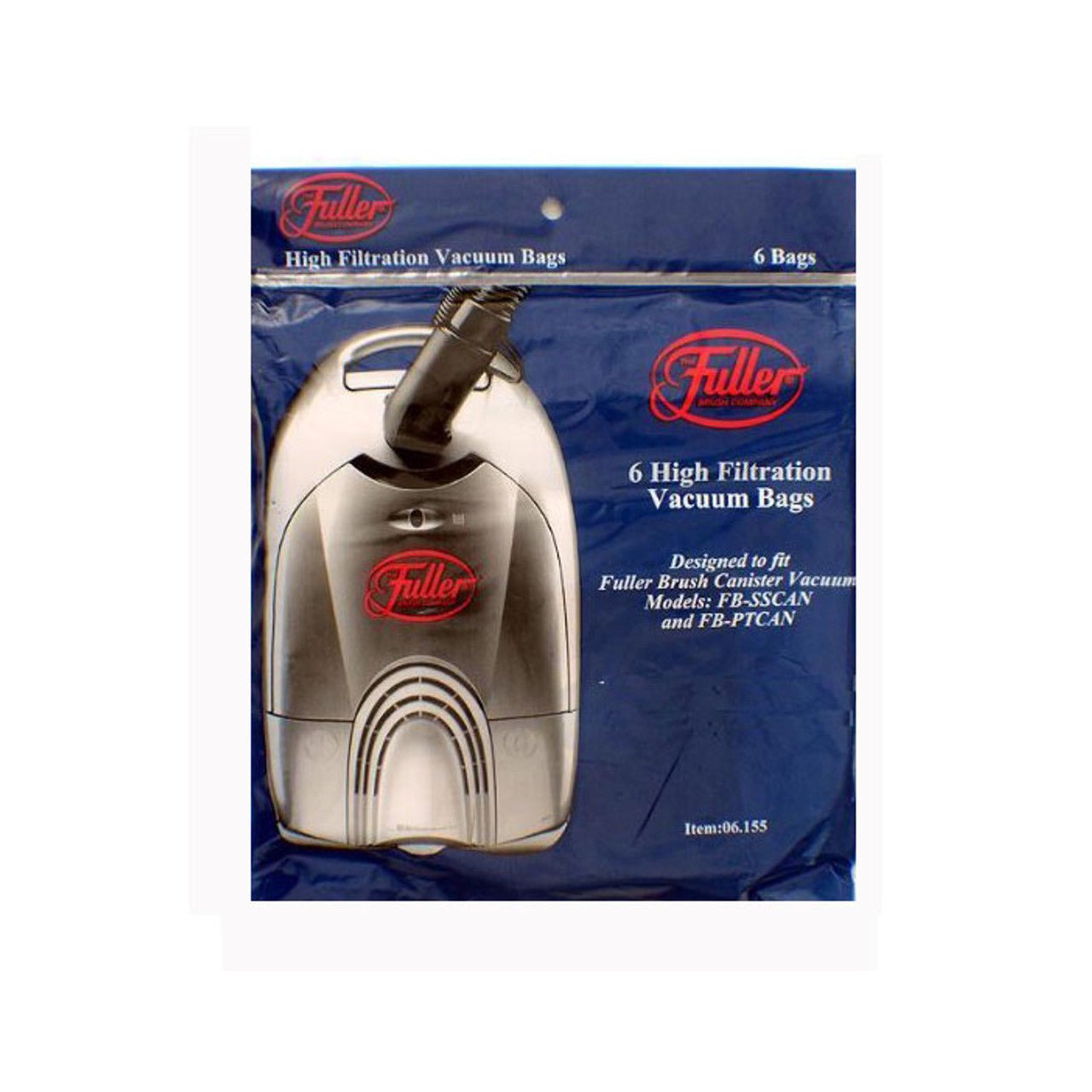 Fuller Brush FB-SSCAN / FB-PTCAN Canister Paper Vacuum Bags (6 Pack)