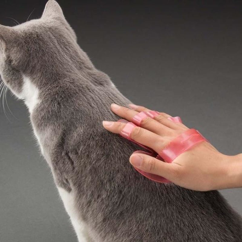 Hand Shaped Cleaning Rubber Glove - Pink - Pet Products