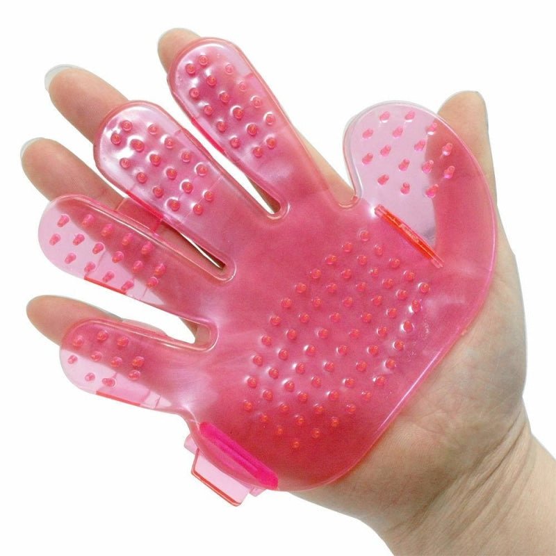 Hand Shaped Cleaning Rubber Glove - Pink - Pet Products