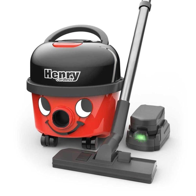 Numatic Henry Cordless Compact Canister Vacuum In Red - Canister Vacuum