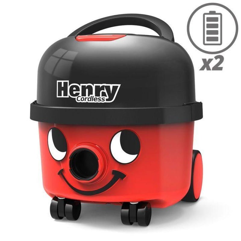 Numatic Henry Cordless Compact Canister Vacuum In Red - Canister Vacuum