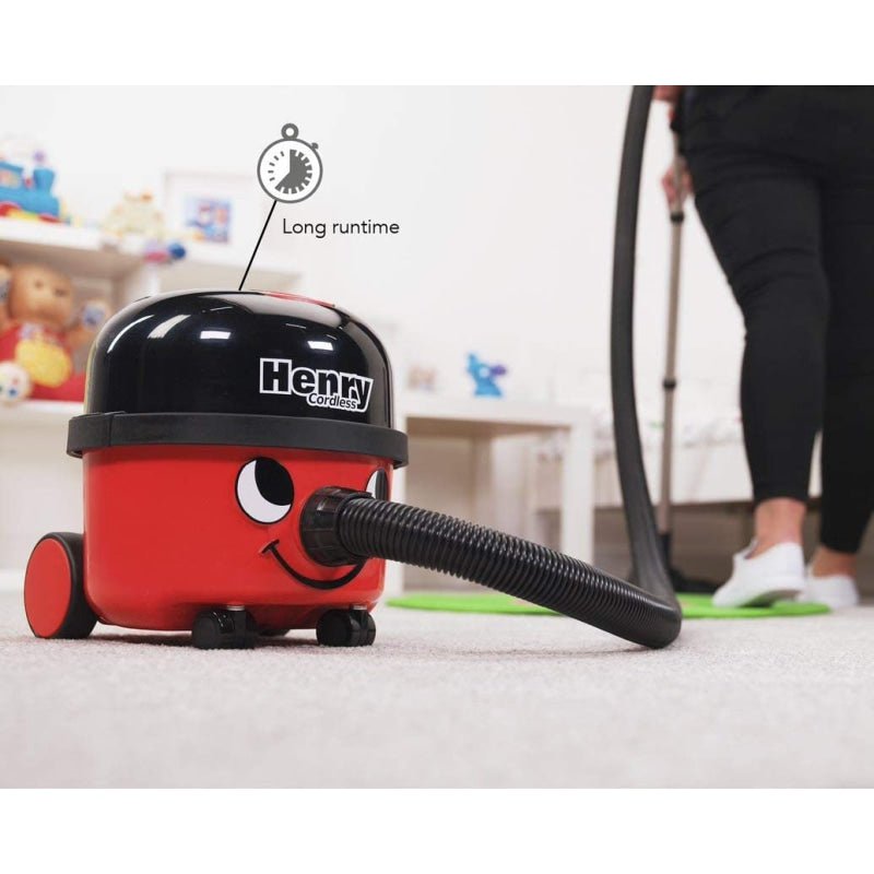 Numatic Henry Cordless Compact Canister Vacuum In Red - Canister Vacuum