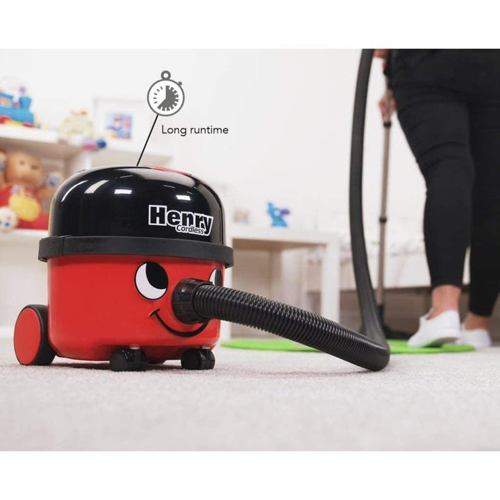 Numatic Henry Cordless Compact Canister Vacuum In Red - Canister Vacuum