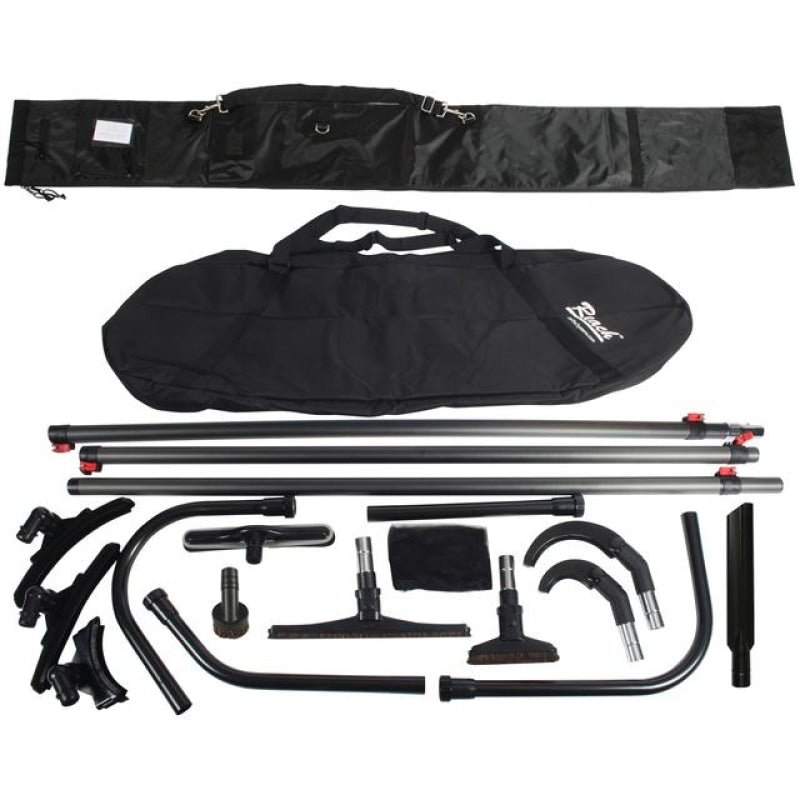 High Reach Vacuum Attachment Kit with 3 Carbon Fiber Poles & Carry Bag - Tools & Attachments