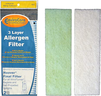 Hoover 40110004 Vac Filters, 2 pack