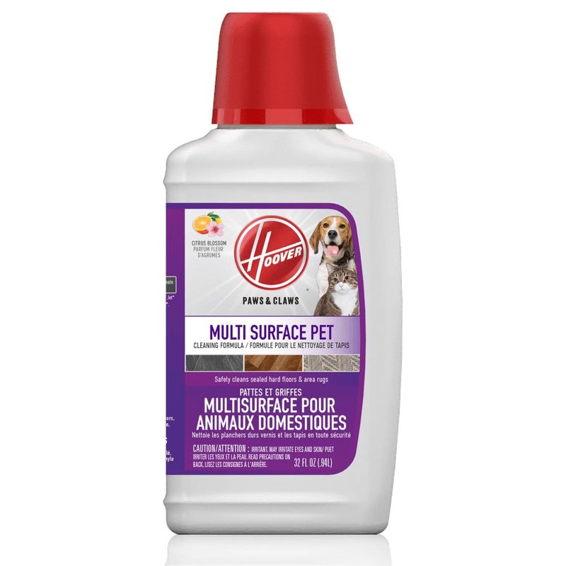 Hoover Paws & Claws Multi-Surface Pet Concentrated Cleaning Formula-32OZ - Carpet Cleaners