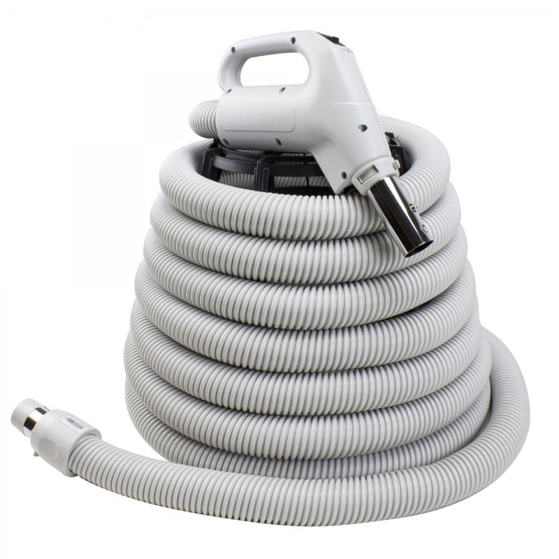 Hose For Central Vacuum 30' Grey Gas Pump Handle
