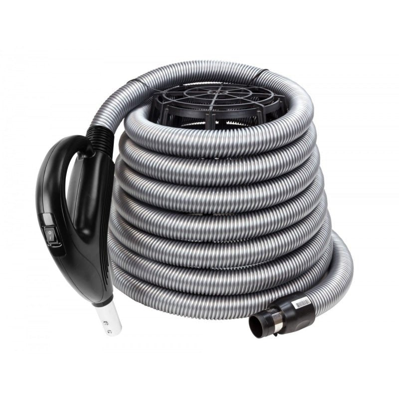 Hose For Central Vacuum 30' Silver Gas Pump