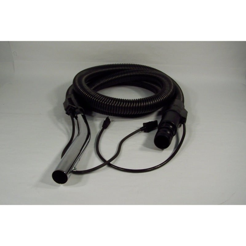 Hose for Commercial Vacuum 8' - 1 1/4" dia - Black Curved Handle