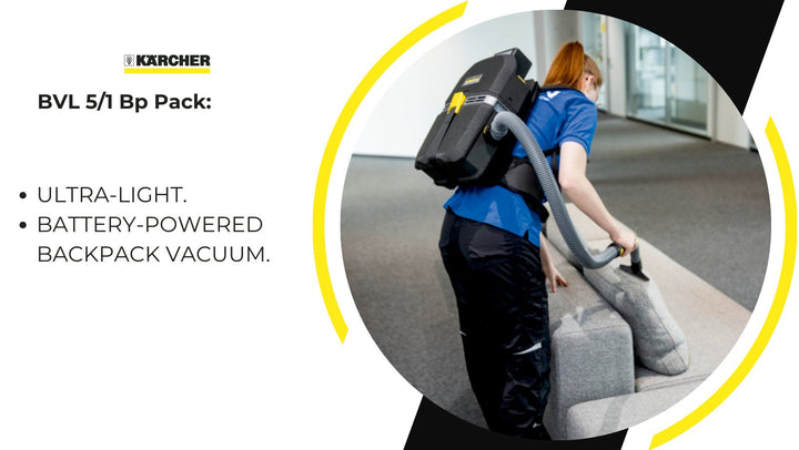 Karcher Battery-powered dry vacuum cleaner BVL 5/1 Bp Pack - Backpack Vacuums