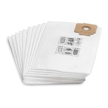 KARCHER FILTER BAGS FLEECE CV 30/1, CV 38/1, CV 38/2, CV 48/2 10 PCS.