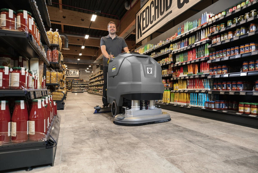 Karcher Scrubber Drier BD 80/100 W Bp Classic With AGM batteries & Shelf charger - Scrubbers