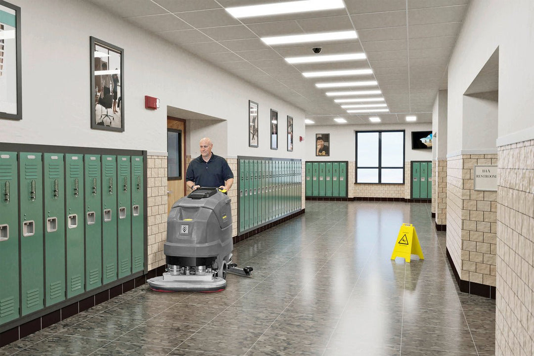 Karcher Scrubber Drier BD 80/100 W Bp Classic With AGM batteries & Shelf charger - Scrubbers