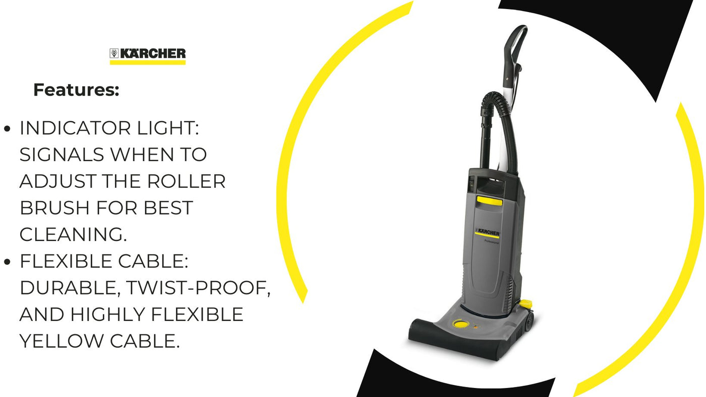Karcher Upright brush-type vacuum cleaner CV 38 features