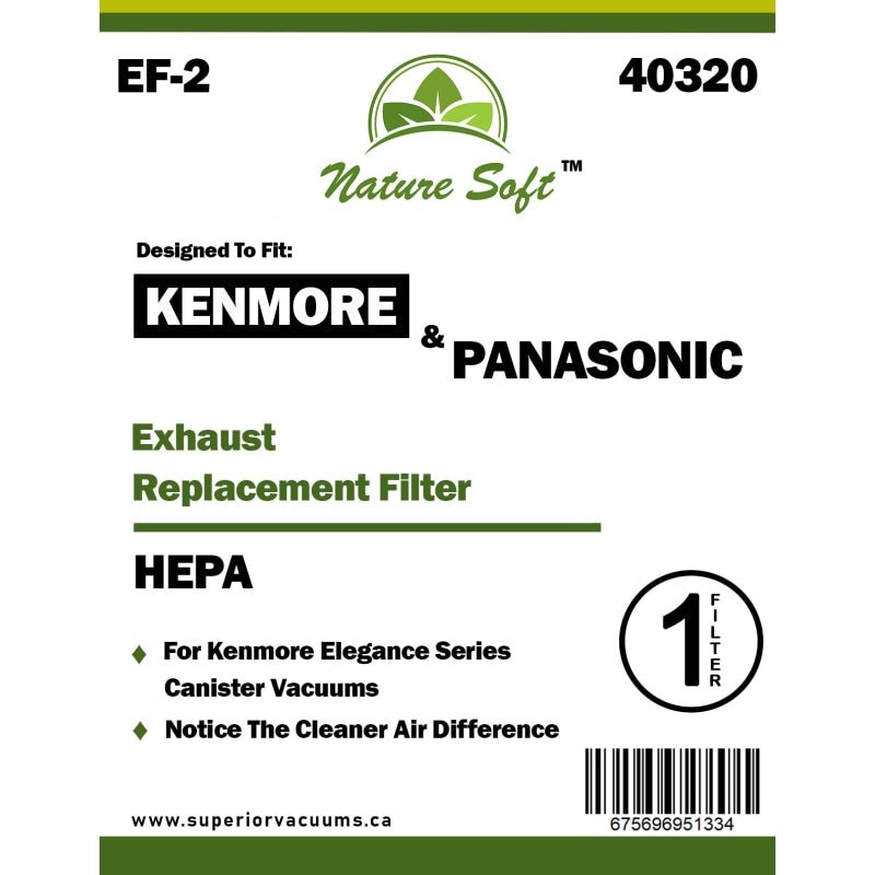 Kenmore/ Panasonic HEPA Exhaust Filter - EF2 - #86880 - Vacuum Filters