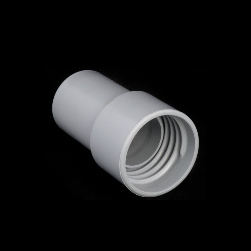 Light Grey Soft Hose End Fits All 1 1/2 Hose Including Double Walled (Deep Thread) - Vacuum Hoses