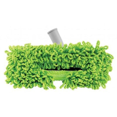Microfiber Dust Mop 1 1/4" (32 mm) dia Cleaning Path 12" (30.5 cm) Grey and Green