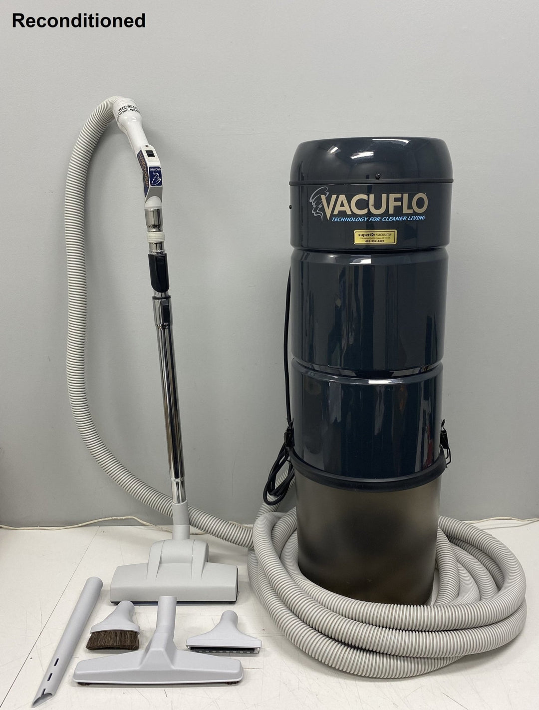 Mint Condition Vacuflo 460 Central Vacuum with Original Parts and Minimal Wear