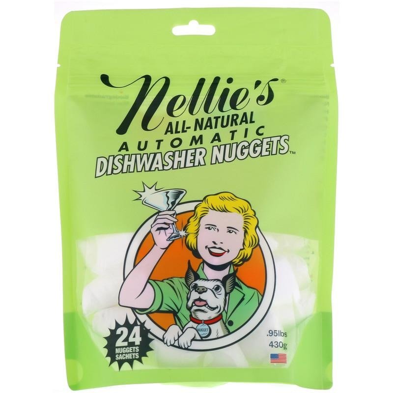 Nellie’s All-Natural Automatic Dishwasher Nuggets 24 Nuggets (430 g) - Cleaning Product