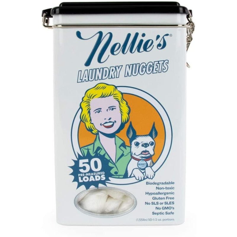 Nellie’s All Natural Laundry Nuggets 50 Load Tin - Cleaning Product